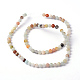 Brins de perles d'amazonite de fleurs naturelles G-D608-4mm-6