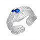 Shegrace anelli per polsini regolabili in argento sterling placcato rodio JR843A-1