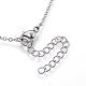 304 Stainless Steel Pendant Necklaces NJEW-N0071-25P-2