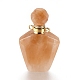Facettierte natürliche Parfümflaschenanhänger aus gelber Jade G-E564-09G-G-2