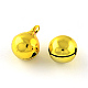 Vacuum Plating Brass Bell Charms Pendants KKB-R002-6mm-07-1