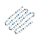 5pcs chaîne de perles de verre à la main 5 couleurs AJEW-JB01134-2
