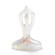 Galvanisieren Sie natürliche Yoga-Göttin-Dekorationen aus Quarzkristall DJEW-F013-03A-3
