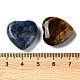 7Pcs 7 Styles Natural Mixed Gemstone Heart Palm Stones G-M416-12-4