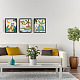化学繊維の油彩キャンバスの絵画  家の壁の装飾  長方形  他の動物  250x200mm  6スタイル  1個/スタイル  6個/セット AJEW-WH0173-159-4