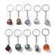 Schlüsselanhänger mit Nuggets aus natürlichem Edelstein KEYC-K017-001-1