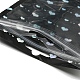 Bolsas de regalo con cierre de cremallera yin-yang de plástico láser rectangular OPP-E004-01B-C01-3