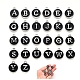 Lettre initiale a ~ z breloques en émail de l'alphabet ENAM-YW0002-01-05P-2