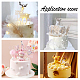 FINGERINSPIRE 11PCS Happy Birthday Cake Topper Golden Metal Rhinestone Cake Decoration Number 0-9 Birthday Cake Toppers Bling Cupcake Toppers for Party Wedding Anniversary 6.1~6.5x0.6~3.6x0.2 inch DIY-FG0003-56G-7