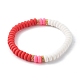 Handmade Polymer Clay Beads Stretch Bracelets Sets BJEW-JB06424-03-4