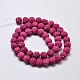 Natural Lava Rock Round Bead Strands X-G-I124-6mm-05-3