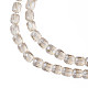 Electroplate Transparent Glass Beads Strands EGLA-N002-32-F03-3