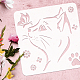 Stencil per pittura da disegno per animali domestici DIY-WH0391-0291-3
