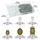 Kit de fabrication de pendentif vierge vintage diy DIY-FS0005-28-4