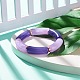 Acrylic Tube Beaded Stretch Bracelets BJEW-JB07762-03-2