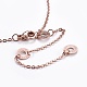 304 Stainless Steel Pendant Necklaces NJEW-I232-16RG-3