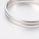 304 Stainless Steel Bangles BJEW-G605-19-4