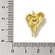 Подвеска из латуни с микропаве из прозрачного кубического циркония KK-H473-05G-02-3