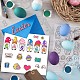 Globleland - Sellos y troqueles transparentes con tema de feliz Pascua DIY-GL0004-07-2