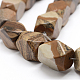 Natural Picture Jasper Faceted Rhombus Beads Strands G-L235-11-2