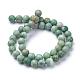 Qinghai naturelle perles de jade brins G-T055-8mm-16-2