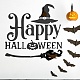 CREATCABIN Happy Halloween Pumpkin Acrylic Mirror Sticker Self-Adhesive Ghost 3D Wall Stickers Decal Removable for Indoor Outdoor Home Wall Window Party Decorations DIY-WH0223-46-7