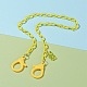 Персонализированные ожерелья-цепочки из абс-пластика NJEW-JN03220-06-4