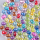 Transparent Acrylic Beads TACR-T004-04-1