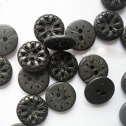 Carved 2-Hole Basic Sewing Buttons NNA0YZG-1