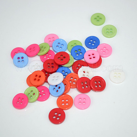 Плоские 4-луночные швейные кнопки  FNA14TY-1