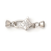 Латунный микро pave прозрачный кубический цирконий лобстер KK-U059-53P