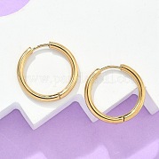 Серьги-кольца Huggie Hoop из нержавеющей стали 304 с ионным покрытием (IP) EJEW-F111B-21mm-G
