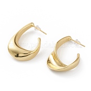 Серьги-кольца из латуни EJEW-A056-29G