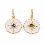 Латунные подвески из микро-паве KK-S354-329-NF