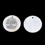 Подвески из пресноводных оболочек SHEL-Q016-017P