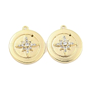 Латунные микропаве прозрачные кубические циркониевые подвески KK-S386-21G