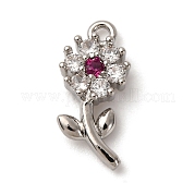 Латунные микро проложить кубического циркония подвески KK-I276-04P-03