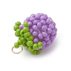 Подвески в виде томатов из стеклянных бусин&nbsp;PALLOY-MZ01081