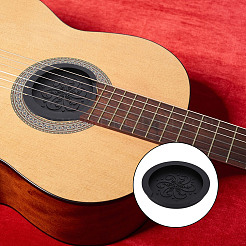 Couvercle de trou de son de guitare en silicone&nbsp;FIND-WH0034-83