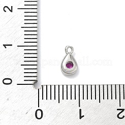 Латунные микро проложить кубического циркония подвески&nbsp;KK-G548-20P