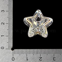 Placage uv perles européennes acryliques transparentes&nbsp;AC-CBA6658-03A