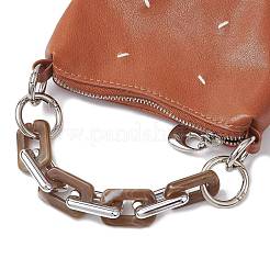 5 шт. 5-цветный акрил с пластиковой прямоугольной цепочкой CCB для удлинительных цепей&nbsp;AJEW-BA00176