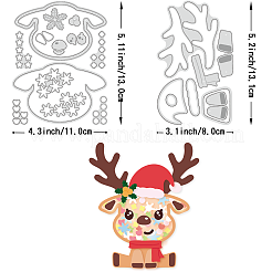 Pochoirs de Matrice de découpe de découpe en acier au carbone thème noël&nbsp;DIY-WH0309-1254