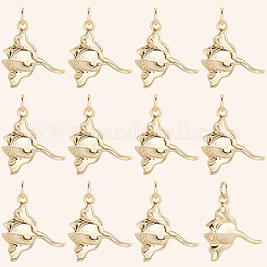 12 шт. подвески из латуни в виде манты&nbsp;KK-BBC0019-77