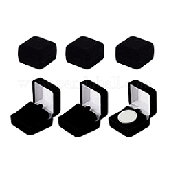 Boîtes d'emballage avec couvercle en plastique et broche en velours&nbsp;VBOX-WH0012-08C