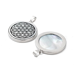 Colgantes de concha blanca natural&nbsp;SHEL-G017-01P-01