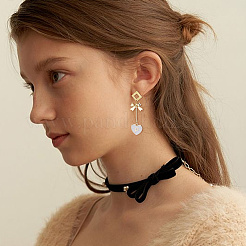 2 комплект подвесок с эмалью из сплава 2 цветов&nbsp;ENAM-SC0006-63