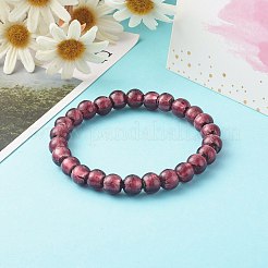 Стрейч-браслеты из серебряной фольги и бисера ручной работы&nbsp;BJEW-JB06464-02