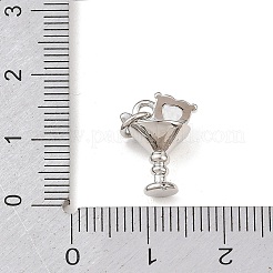 Латунные микропаве прозрачные кубические циркониевые подвески&nbsp;KK-P339-26P