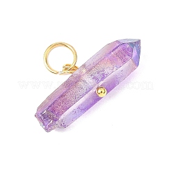 Подвески из окрашенных натуральных кварцевых кристаллов&nbsp;PALLOY-JF04582-02